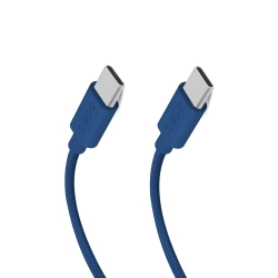 SBS Kabel przewód w oplocie USB-C - USB-C 60W 1.5m - niebieski