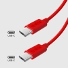 SBS Kabel przewód w oplocie USB-C 60 W 1.5m - czerwony