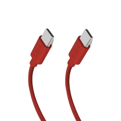 SBS Kabel przewód w oplocie USB-C 60 W 1.5m - czerwony