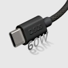 SBS Kabel przewód w oplocie USB-C 60W 1.5m - czarny