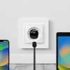 PURO Ładowarka sieciowa USB-C GaN 20W - czarna