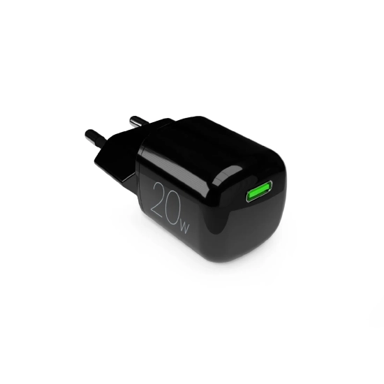 PURO Ładowarka sieciowa USB-C GaN 20W - czarna