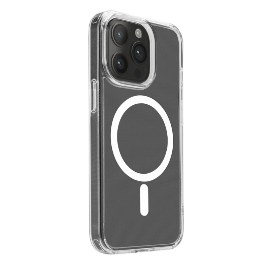 PURO Etui silikonowe do iPhone 15 Pro Lite Mag MagSafe - przezroczyste