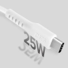 SBS Kabel przewód USB-C PD 25W 1 m - biały
