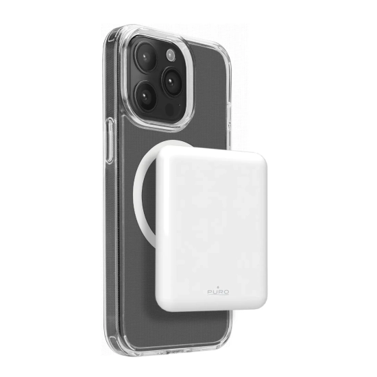 Powerbank Puro Power Mag 5000mAh MagSafe biały