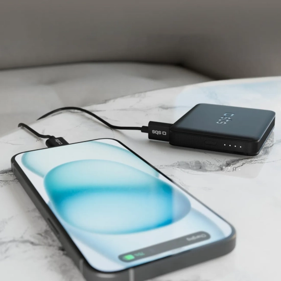 SBS Powerbank 5000 mAh USB-C NanoTube - czarny