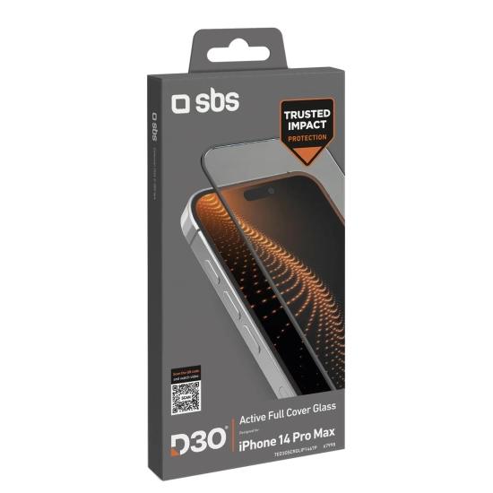 SBS Szkło hartowane z ramką do iPhone 14 Pro Max D3O