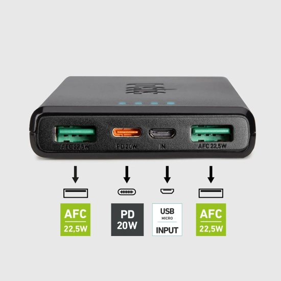 SBS Powerbank 10000 mAh Power Delivery 20W - czarny