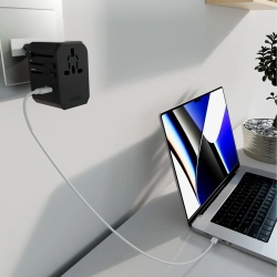 SBS Adapter podróżny przejściówka do gniazdek EU UK US AUS USB-C USB-A GaN