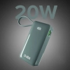 Powerbank SBS 10000mAh 20W z kablem USB-C szary