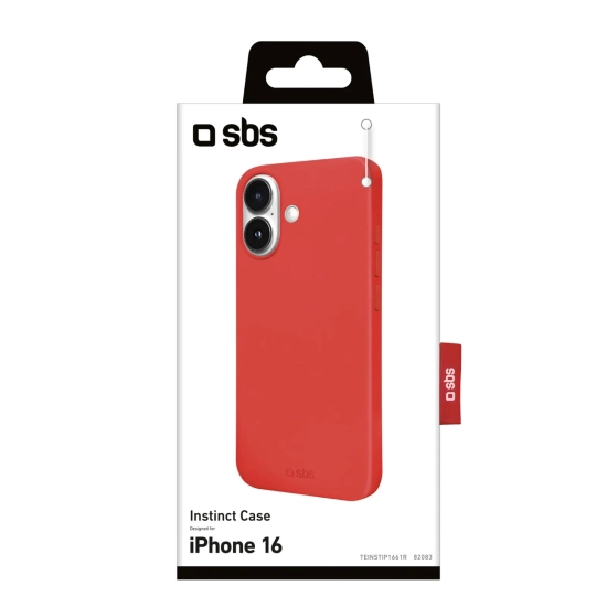 SBS Etui pokrowiec case na iPhone 16 Instinct - czerwony