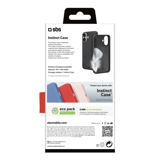 SBS Etui pokrowiec na iPhone 16 Plus Instinct - czarny
