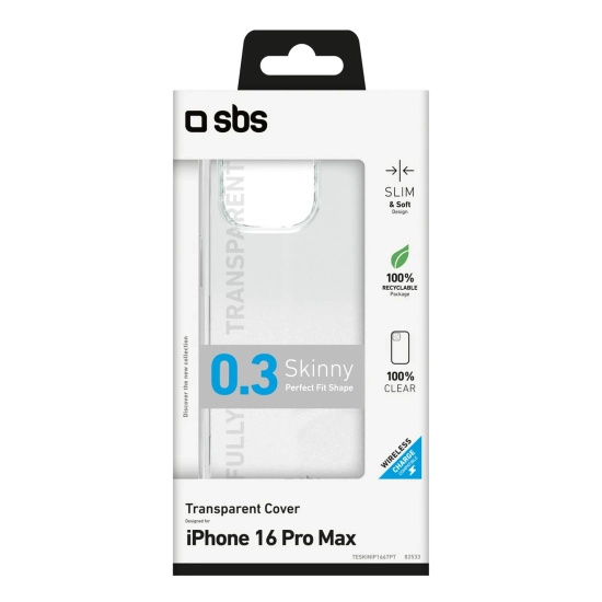 SBS Etui pokrowiec na iPhone 16 Pro Max Skinny Cover - przezroczysty
