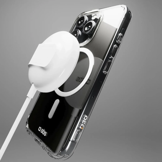 Etui SBS Extreme Mag D3O MagSafe iPhone 16 Pro przezroczyste