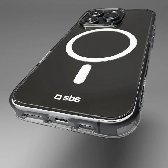 Etui SBS Extreme Mag D3O MagSafe iPhone 16 Pro przezroczyste