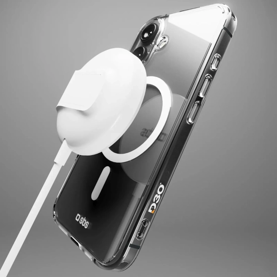 Etui SBS Extreme Mag D3O MagSafe iPhone 16 Plus przezroczyste