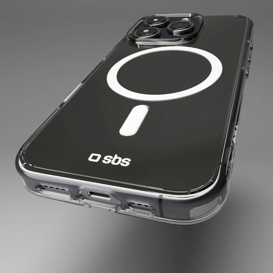 SBS Etui do iPhone 16 Pro Max Extreme Mag D3O MagSafe - przezroczysty