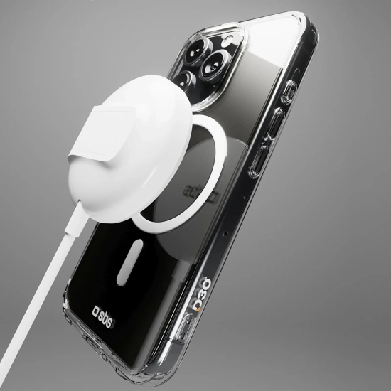 SBS Etui do iPhone 16 Pro Max Extreme Mag D3O MagSafe - przezroczysty