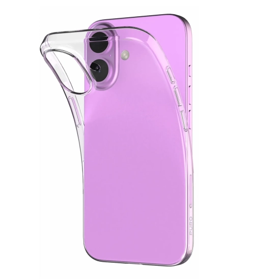 PURO Etui silikonowe do iPhone 16 Plus 03 Nude - przezroczyste