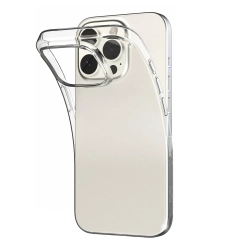 PURO Etui silikonowe do iPhone 16 Pro 03 Nude - przezroczyste