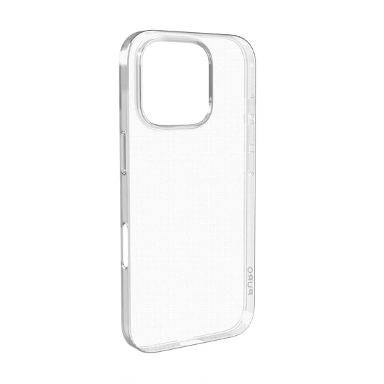 PURO Etui silikonowe do iPhone 16 Pro 03 Nude - przezroczyste