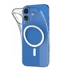 PURO Etui silikonowe do iPhone 16 Plus 03 Mag MagSafe - przeroczyste