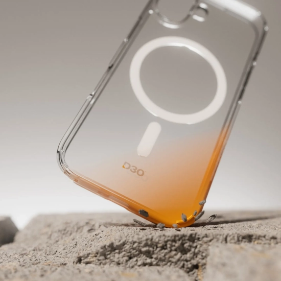 PURO Etui silikonowe do iPhone 16 Impact Clear D3O MagSafe - przezroczyste