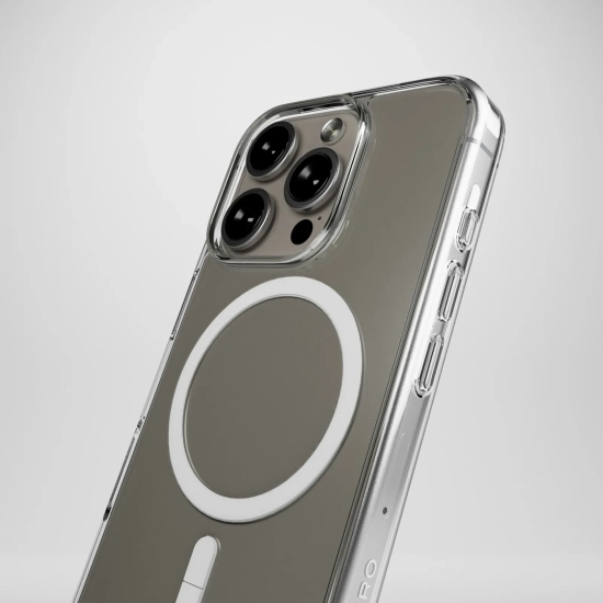 PURO Etui silikonowe do iPhone 16 Pro Impact Clear D3O MagSafe