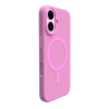 PURO Etui silikonowe do iPhone 16 Daylight MagSafe - różowe