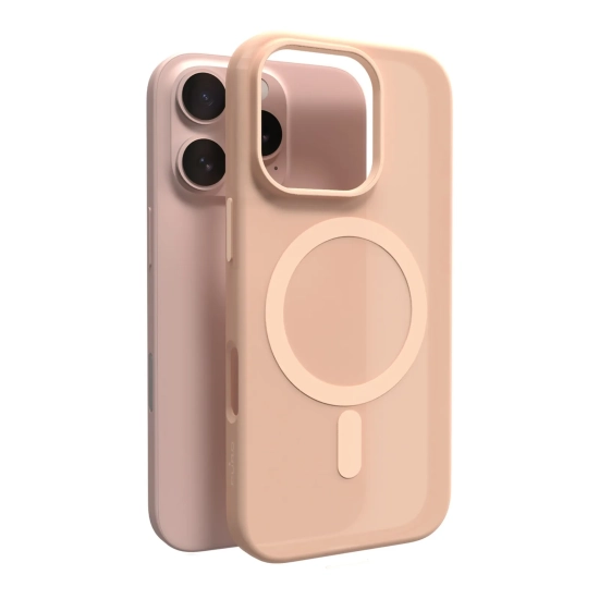 PURO Etui silikonowe do iPhone 16 Pro Max Daylight MagSafe - beżowe