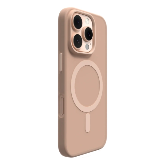 PURO Etui silikonowe do iPhone 16 Pro Max Daylight MagSafe - beżowe