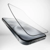 PURO Szkło hybrydowe z czarną ramką do iPhone 16 / iPhone 15 / iPhone 15