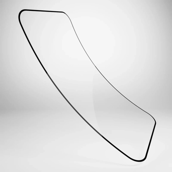 PURO Szkło hybrydowe z czarną ramką do iPhone 16 Pro Max Flexible Glass D3O