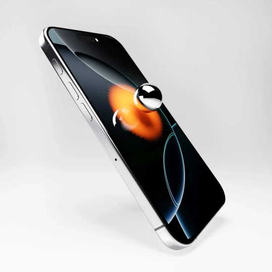 PURO Szkło hybrydowe z czarną ramką do iPhone 16 Pro Max Flexible Glass D3O