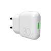 PURO Ładowarka sieciowa USB-C GaN 30W - biała