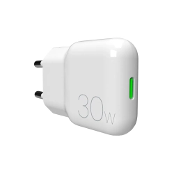 PURO Ładowarka sieciowa USB-C GaN 30W - biała