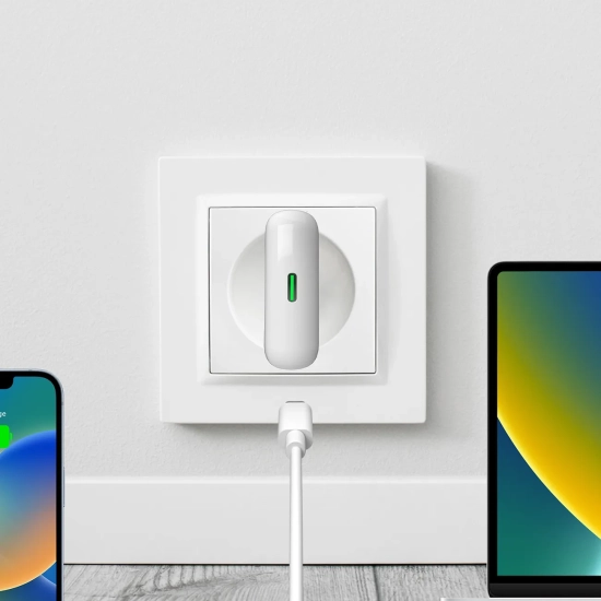 PURO Ładowarka sieciowa USB-C GaN 30W - biała