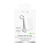PURO Powerbank 10000mAh USB-A USB-C z wbudowanym kablem - biały