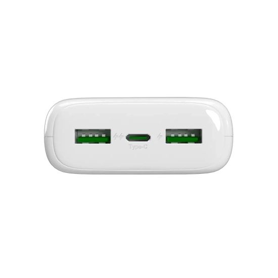 PURO Powerbank 20000mAh USB-A USB-C PD AFC 22.5W - biały