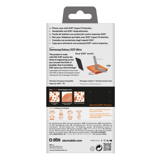 SBS Etui pokrowiec ochronny do Samsung Galaxy S25 Ultra - przezroczysty