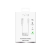 PURO Kabel przewód spiralny USB-A - USB-C 10W 1m - biały