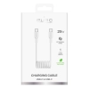 PURO Kabel przewód spiralny USB-C 25W 1m - biały