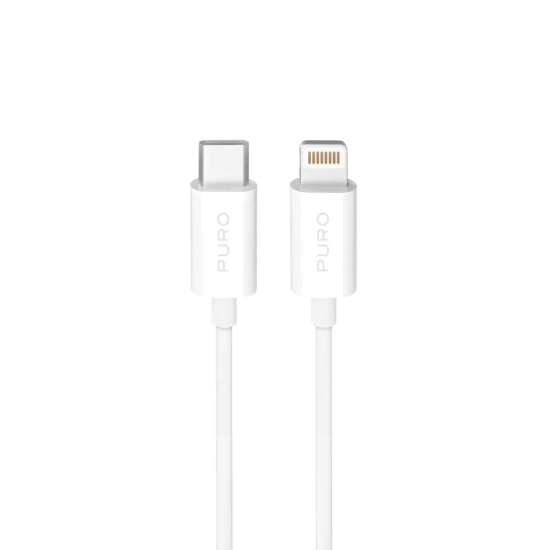 PURO Kabel przewód USB-C - iPhone Lightning TPE 20W 3m - biały