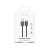 PURO Kabel przewód USB-A - microUSB TPE 12W 1m - czarny