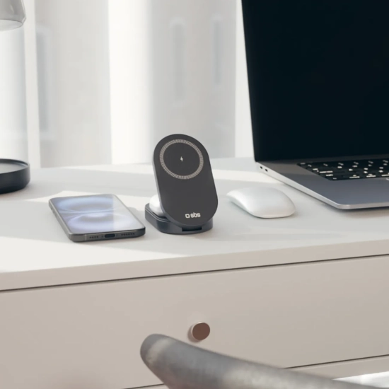 SBS Stacja ładująca 3w1 bezprzewodowa składana do iPhone Apple Watch