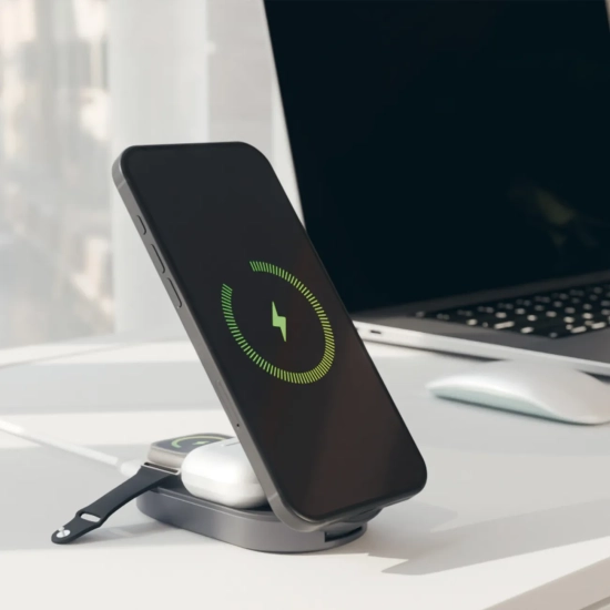SBS Stacja ładująca 3w1 bezprzewodowa składana do iPhone Apple Watch