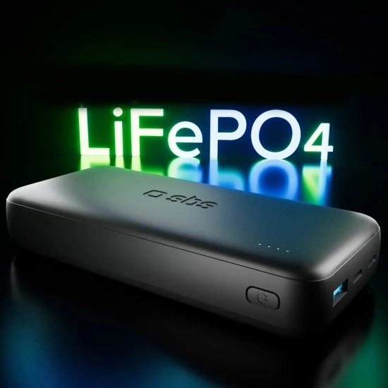 Powerbank SBS Infinity 20000 mAh LiFePO4 10 W czarny
