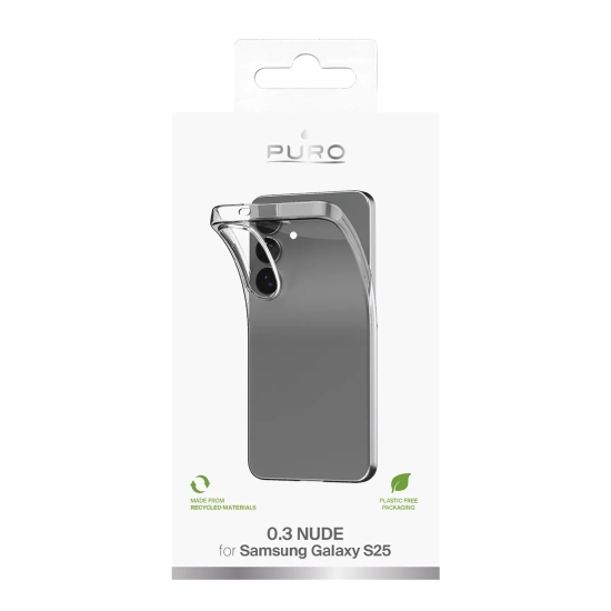 PURO Etui silikonowe case do Samsung Galaxy S25 03 Nude - przezroczysty