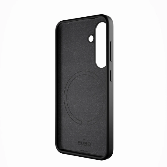 PURO Etui silikonowe pokrowiec do Samsung Galaxy S25+ Icon - czarny