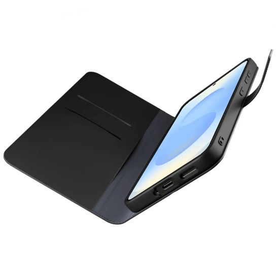 PURO Etui z ekoskóry z klapką i portfelem do Samsung Galaxy S25+ Booklet